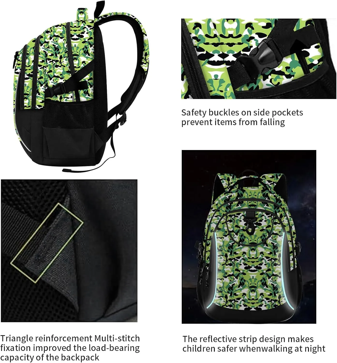 rickyh style School Backpack Travel Bag for Men & Women Lightweight College Back Pack with Laptop Compartmen