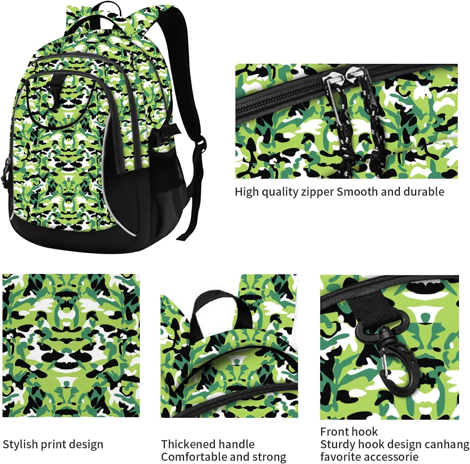 rickyh style School Backpack Travel Bag for Men & Women Lightweight College Back Pack with Laptop Compartmen