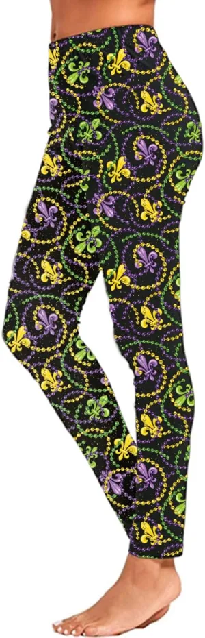 Roshop Women's Elastic Drawstring Funny Holiday Leggings