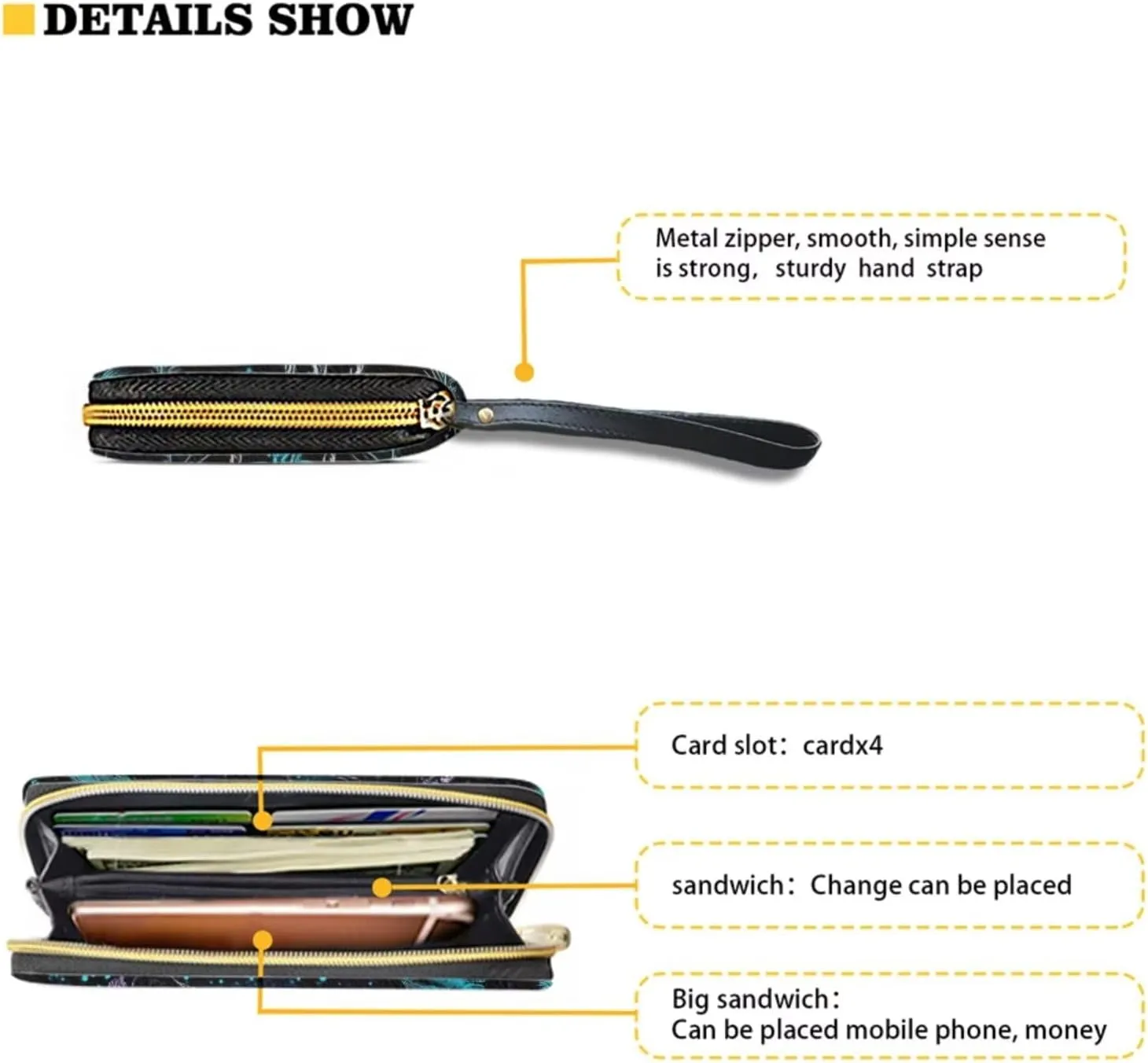 Round Crossbody Wallet Set for Women, PU Circle Bag with Leather Wrist Wallet for Travel Party Work