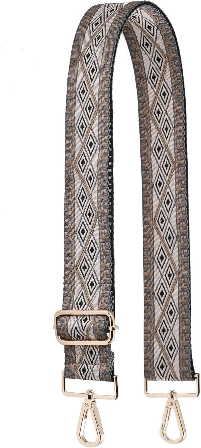 S-Jacorry Purse Strap Replacement Crossbody Wide Shoulder Strap Adjustable Canvas Straps Handbag Strap Replacement Belts