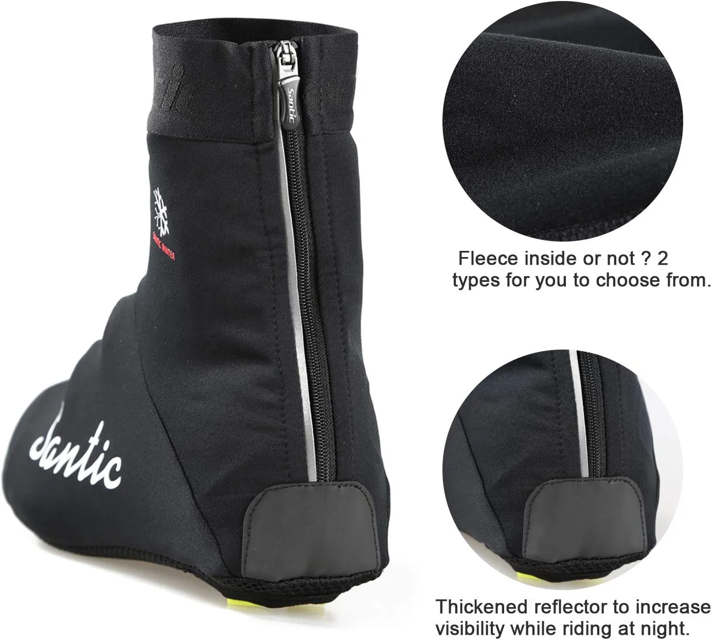 Santic Cycling Shoe Covers Unisex Windproof Bike Cycling Overshoes Winter Thermal Sports Accessories 1 Pair …