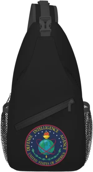 Seal of the U.S. Defense Intelligence Agency Crossbody Bags For Women Men Chest Backpack Gym Shoulder Bag Travel Outdoor Sports Casual Crossbody Bags