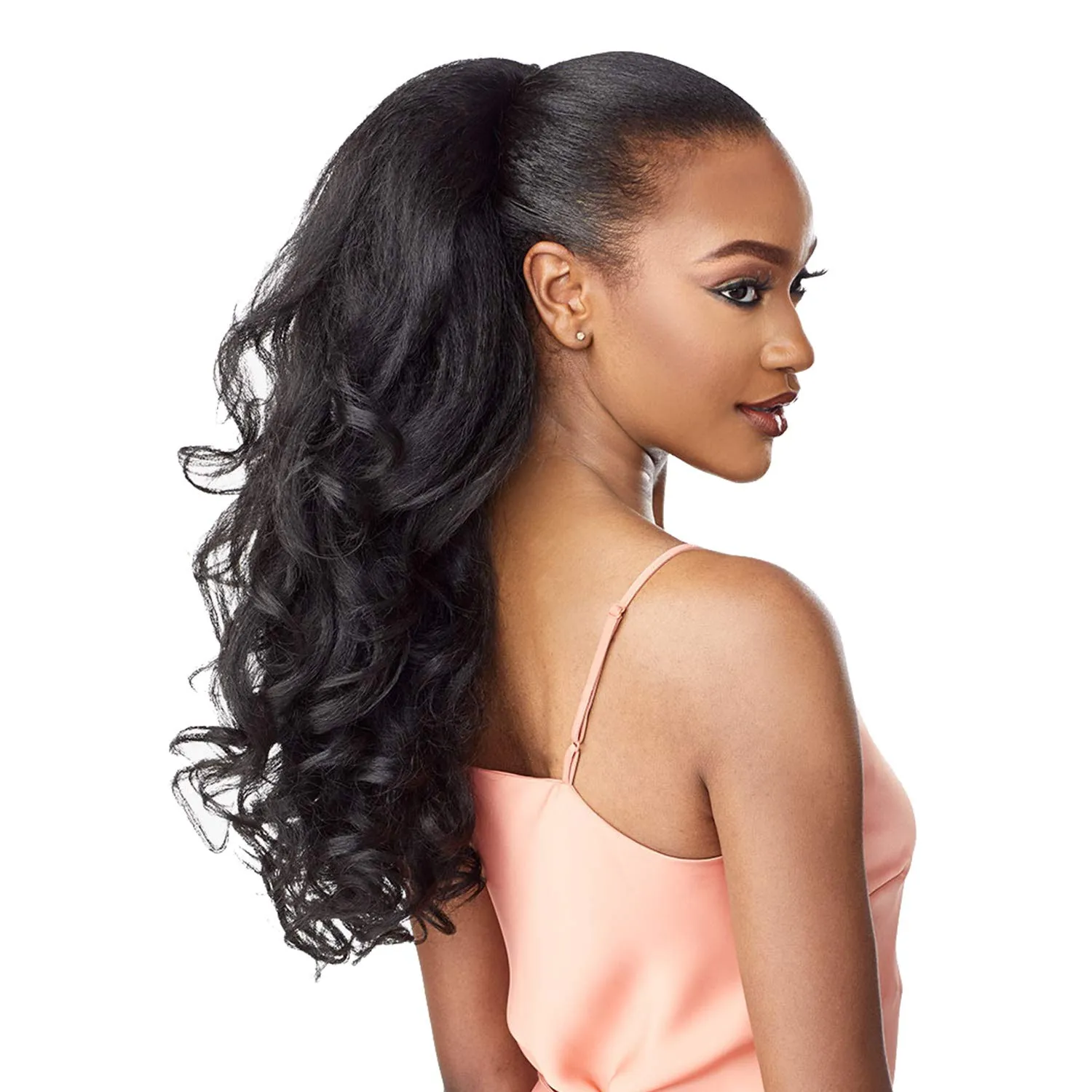 Sensationnel Instant Weave Half Wig - 3 Synthetic Blendwig Adjustable Drawstring for Seamless Hair Blending (T2/27)