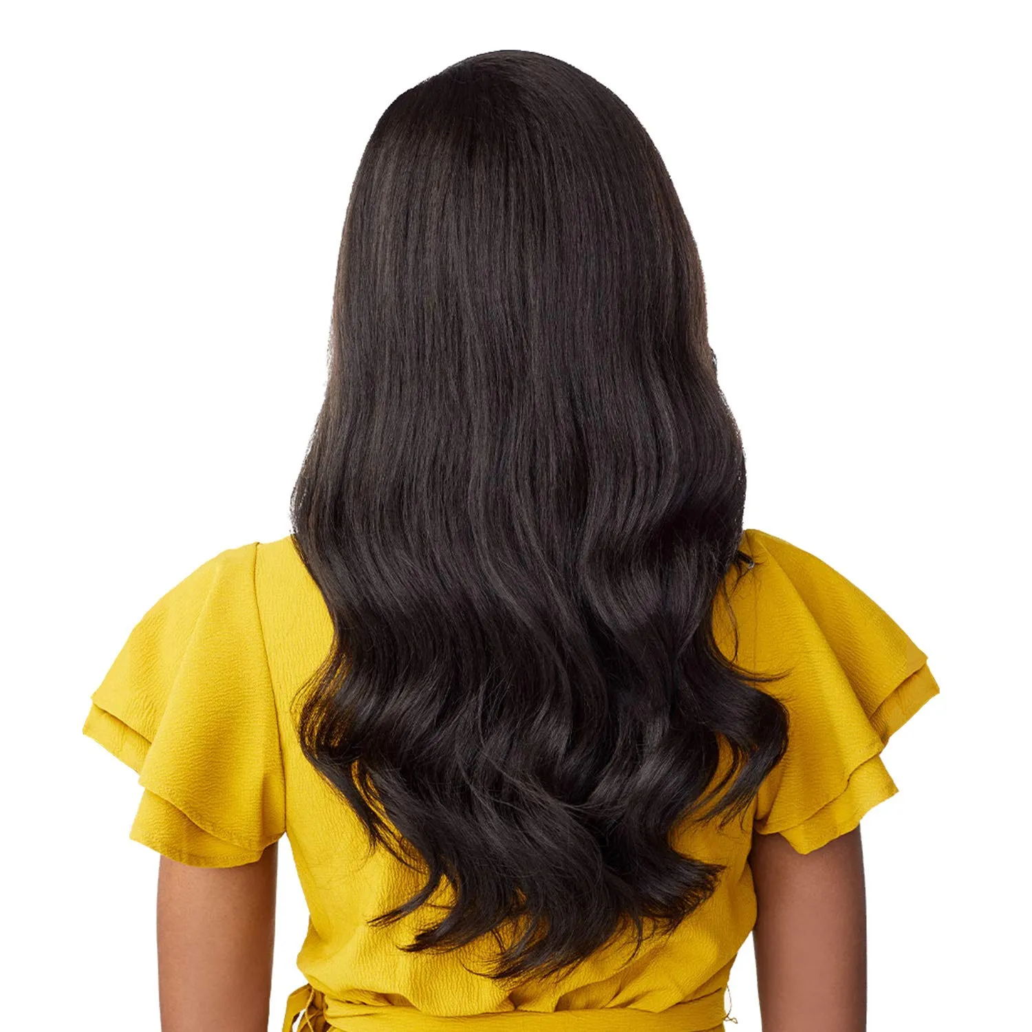 Sensationnel Instant Weave Half Wig - 4 Synthetic Blendwig Adjustable Drawstring for Seamless Hair Blending (2 DARKBROWN)