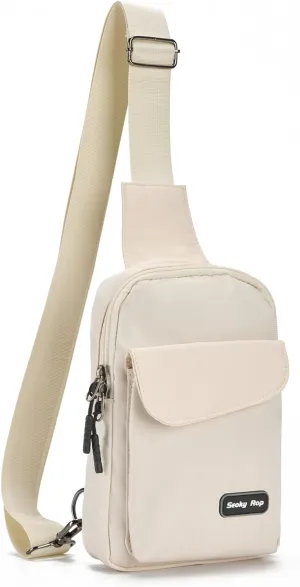 Seoky Rop Small Crossbody Bags for Women Men Nylon Water Resistant Sling Bag for Running Workout Travel