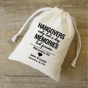 Set of 20-100 Hangovers Last a Day Memories Last Survival Kit, Recovery kit,Emergency kit,Bachelorette Party Favor, hen party, Wedding Favor