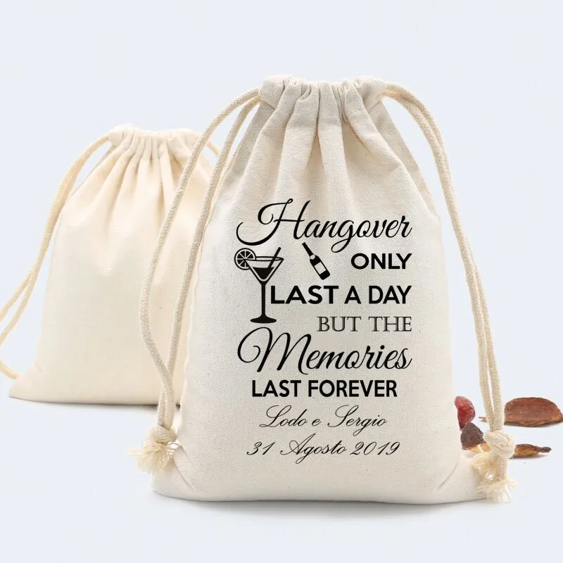 Set of 20-100 Hangovers Last a Day Memories Last Survival Kit, Recovery kit,Emergency kit,Bachelorette Party Favor, hen party, Wedding Favor
