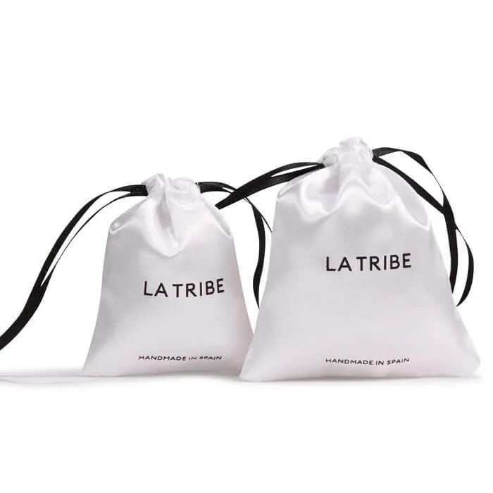 Set of 20 White/Black Satin Favor Bags, Custom Satin bags, Satin bags,Hair Extension Bags,Jewelry Bags,Jewelry pouch,Cosmetic Bags,Gift Bags