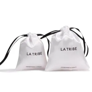Set of 20 White/Black Satin Favor Bags, Custom Satin bags, Satin bags,Hair Extension Bags,Jewelry Bags,Jewelry pouch,Cosmetic Bags,Gift Bags