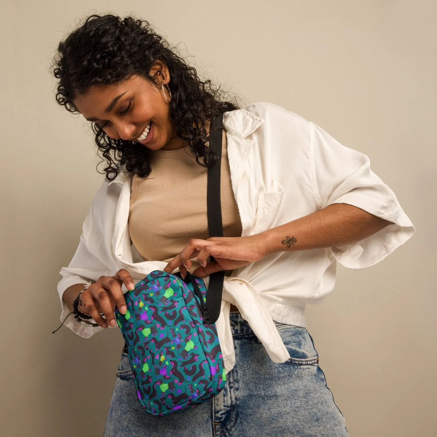 Silly Sausages Mini Crossbody Bag
