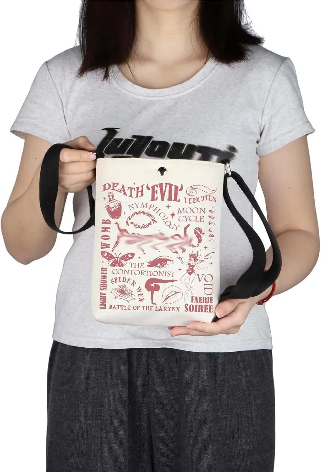 Singer Album Inspired Crossbody Bag Singer Merch Music Lover Fan Gifts American Singer Shoulder Bag Singer Music Tour Gift