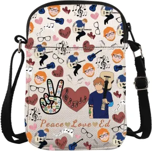 Singer Inspired Crossbody Bag The Mathematics World Tour Gift Math Symbol Gift Country Music Gift Peace Love Ed Carry On Bag
