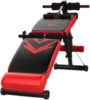 Sit Up Bench Adjustable Curved Workout Bench for Full Body Exercise - Home Gym Multi-Function Family Full Folding Men and Women