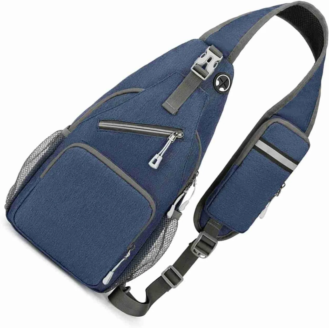 Sling Backpack Crossbody Sling Bag,Cross Body Bag for Outdoors Hiking Traveling (Blue)