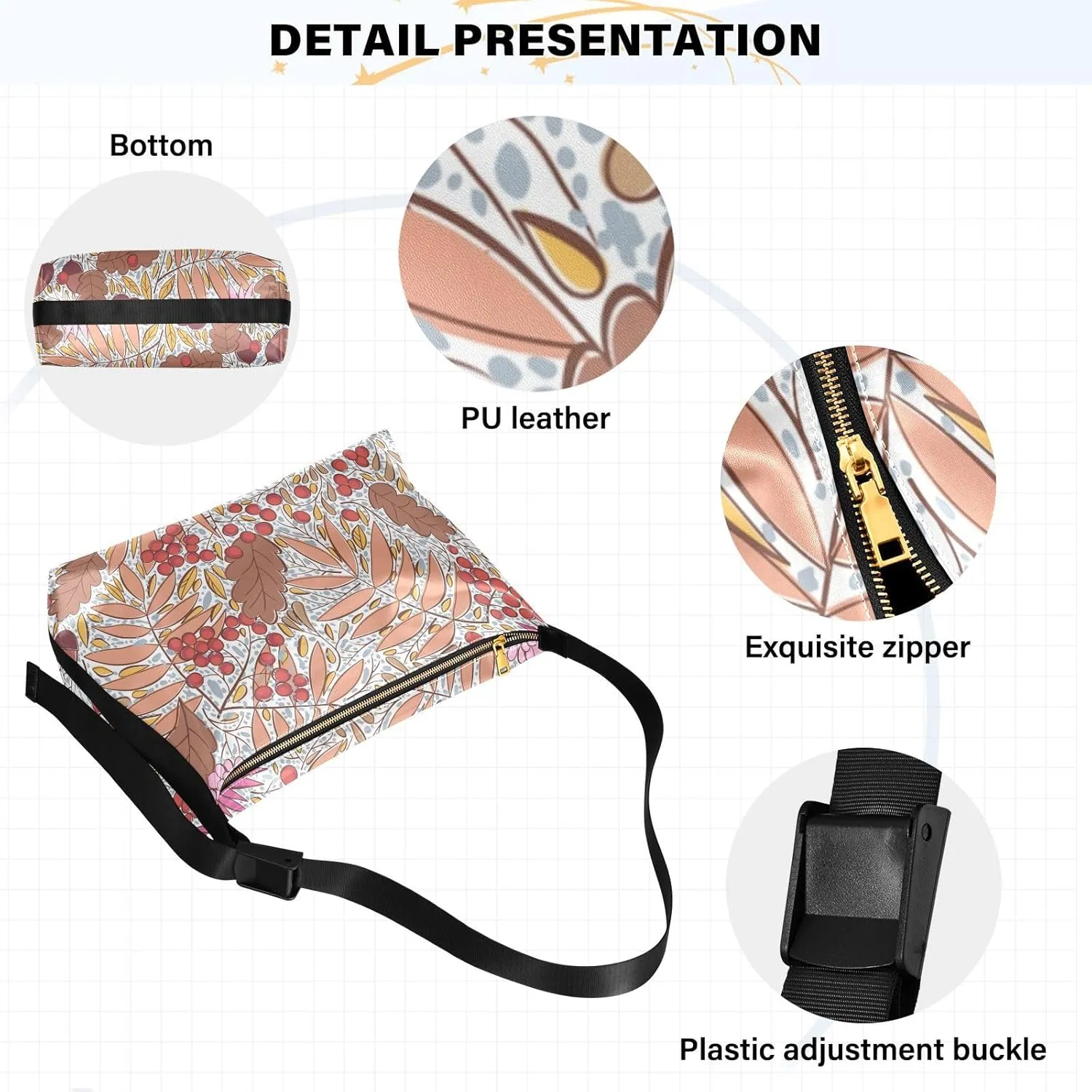 Sling Bag for Women Men Leather Crossbody Bags for Women Cute Crossbody Purse Handbag Purse Shoulder