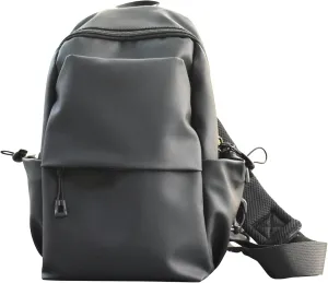 Sling Crossbody Bag for Men and Women – Black, Water-Resistant, Single Shoulder Backpack – Stylish and Small, Perfect for Travel and Everyday Use