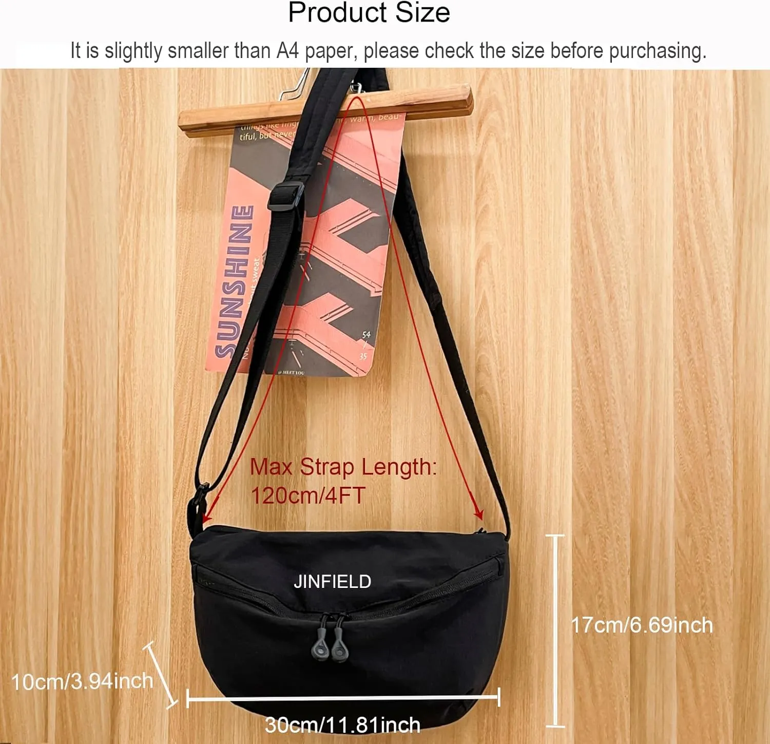 Sling Crossbody Bag Women Hobo Bag Lady Dumpling Bags Padded Strap Nylon Crescent Purse for Daily Travel Hiking