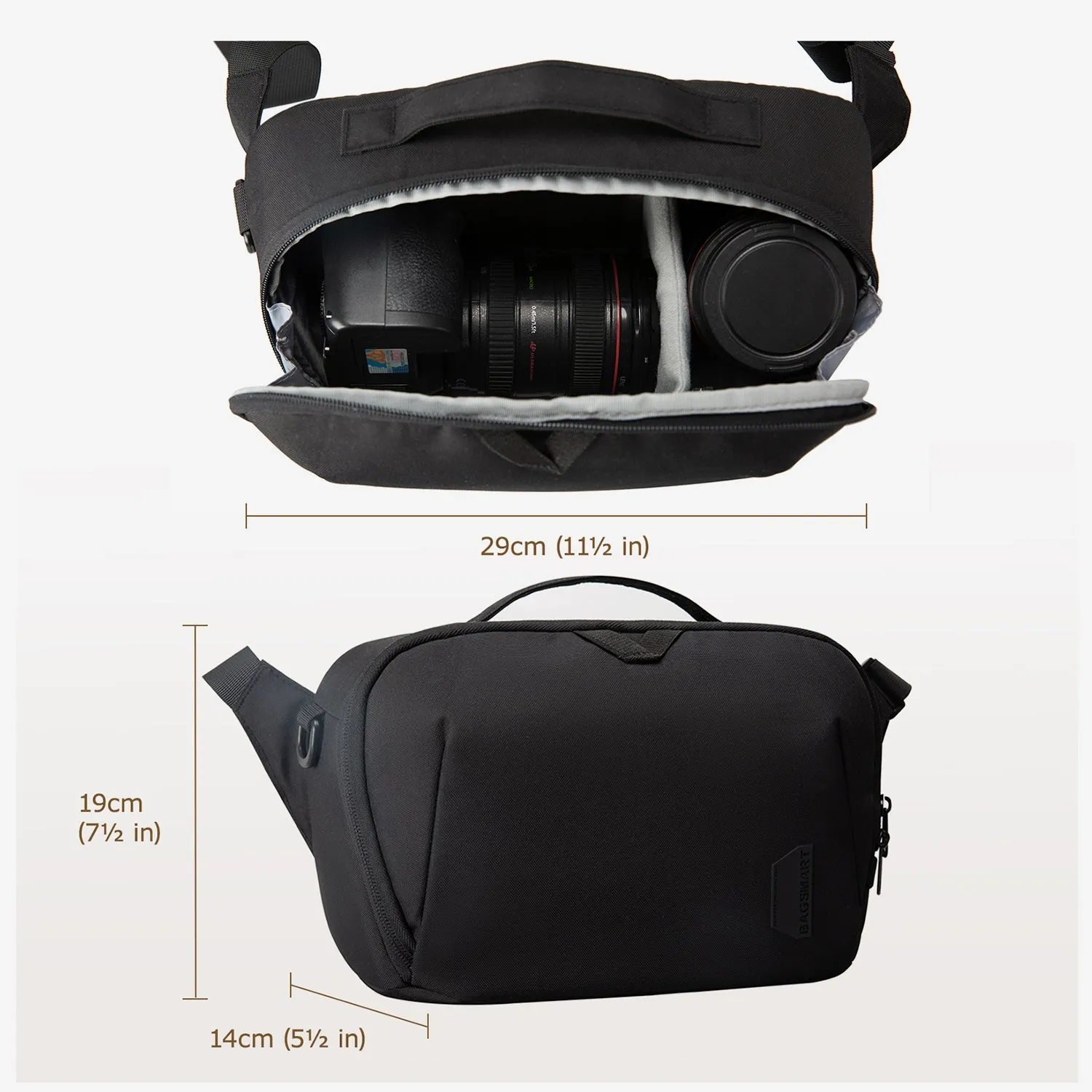 SLR DSLR Camera Sling Bag Purse Crossbody Bag