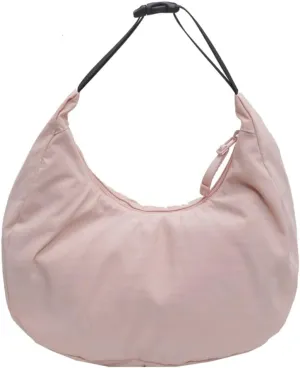 Small Crescent Handbag for Women Cute Nylon Crossbody Bag Half Moon Y2K Underarm Shoulder Bag with Adjustable Strap