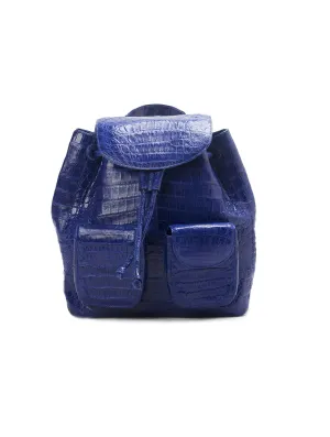 Small Crocodile Backpack - Blue