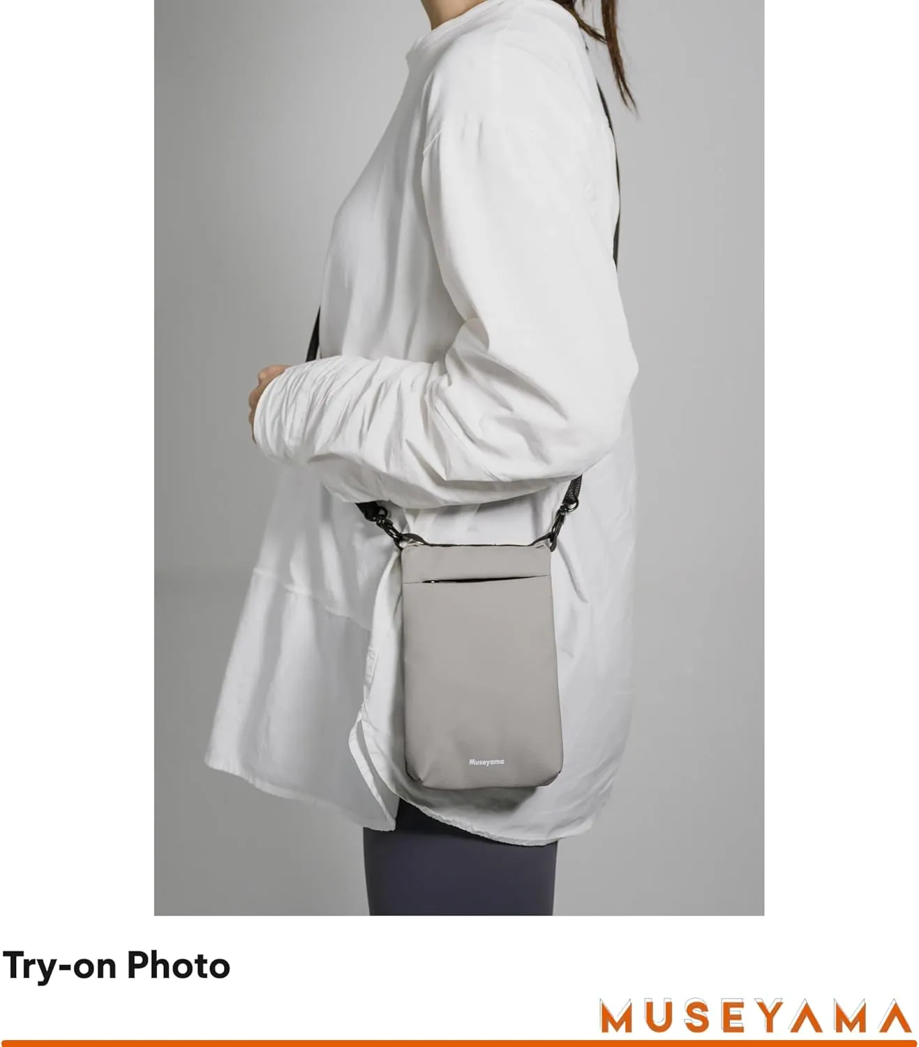 Small Crossbody Bag – Lightweight Foldable Water-Resistant Phone Purse with Adjustable/Detachable Strap