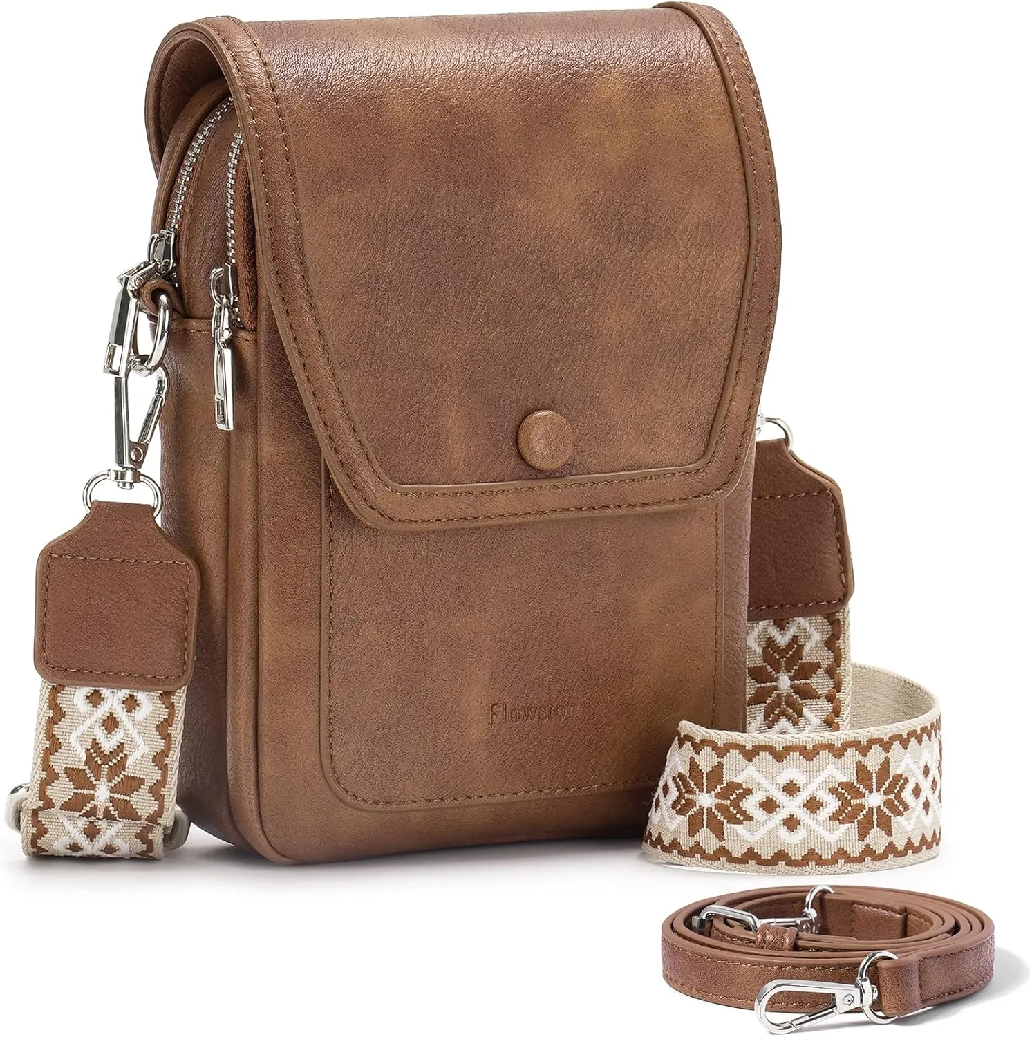 Small Crossbody Bags for Women Phone Wallet Purse PU Leather Women Purses and Handbags With Two Adjustable Strap