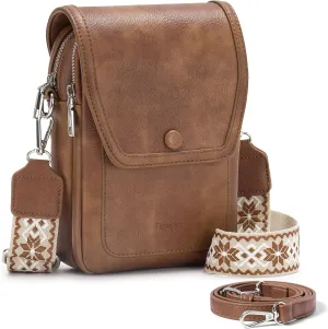 Small Crossbody Bags for Women Phone Wallet Purse PU Leather Women Purses and Handbags With Two Adjustable Strap