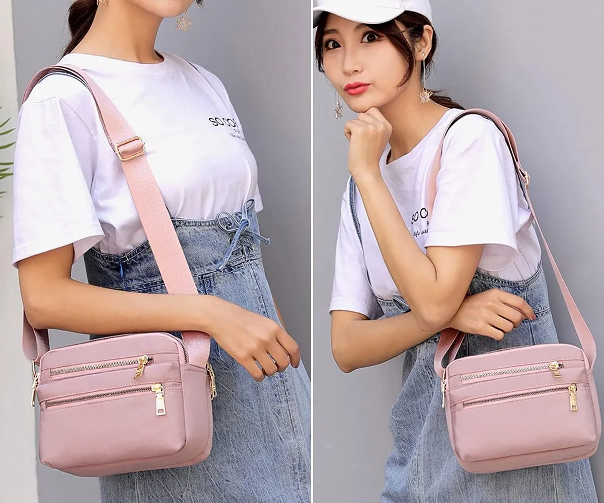 Small Crossbody Purses for Women Multi Pocket Casual Crossbody Bag Cellphone Wallet Purse Shoulder Bag