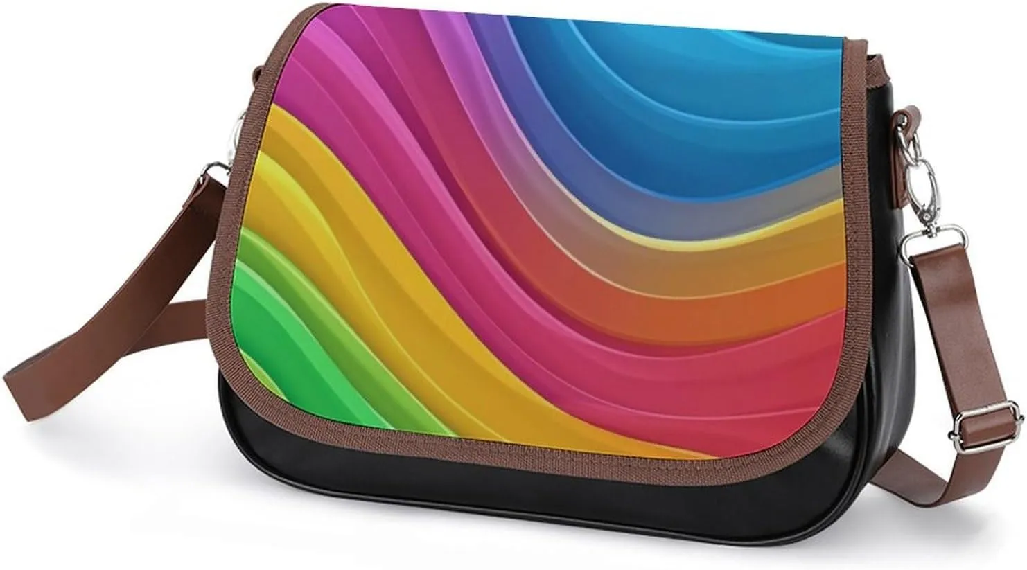 Small Crossbody Shoulder Purse for Women Men, Pu Leather Travel Purse Waterproof Cross Body Bags