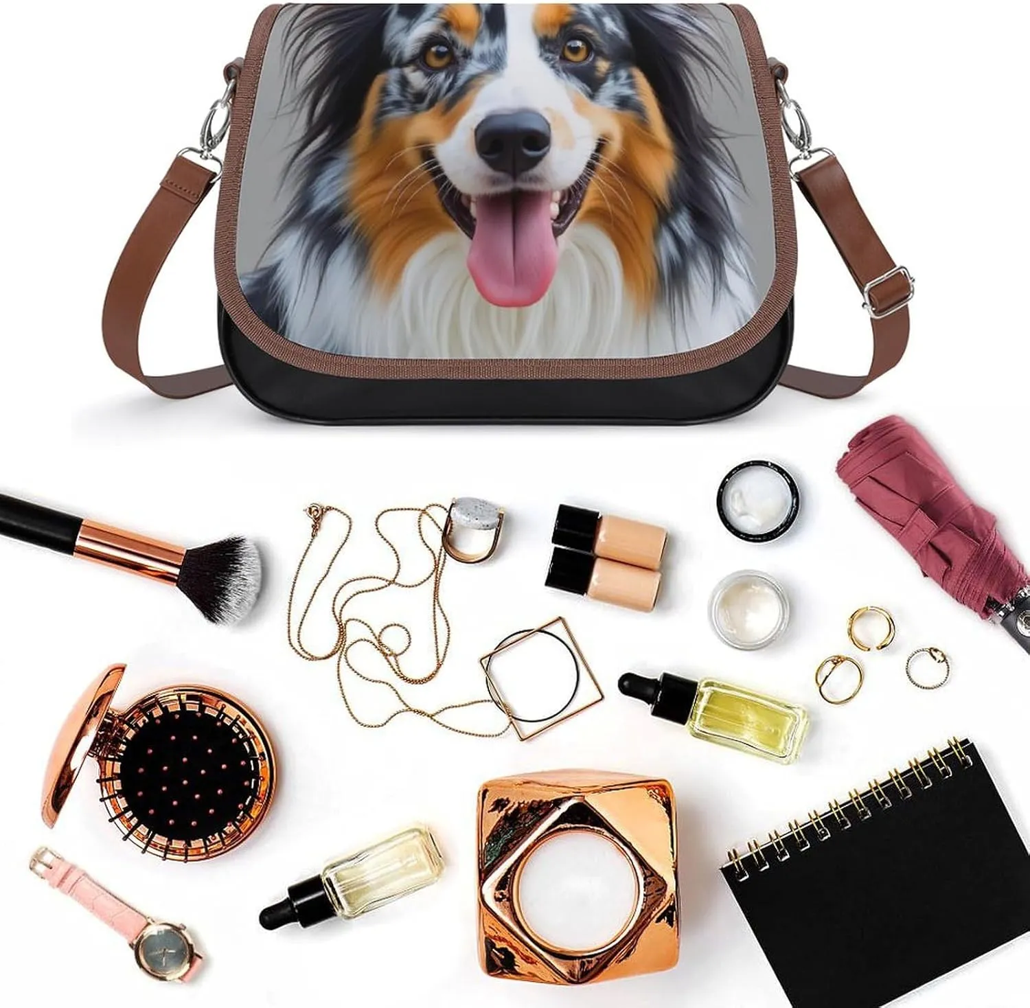 Small Crossbody Shoulder Purse for Women Men, Pu Leather Travel Purse Waterproof Cross Body Bags