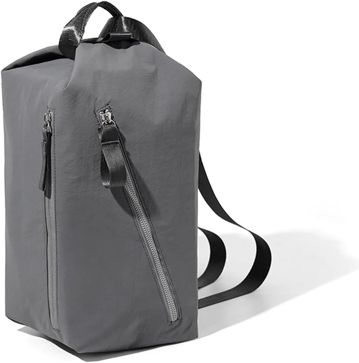 Small Gym Bag for Women Men, Fashionable and Cute Sports Duffel Bag, Waterproof Duffel Crossbody Gym Handbag for Travel Hiking, Grey, Urban simplicity
