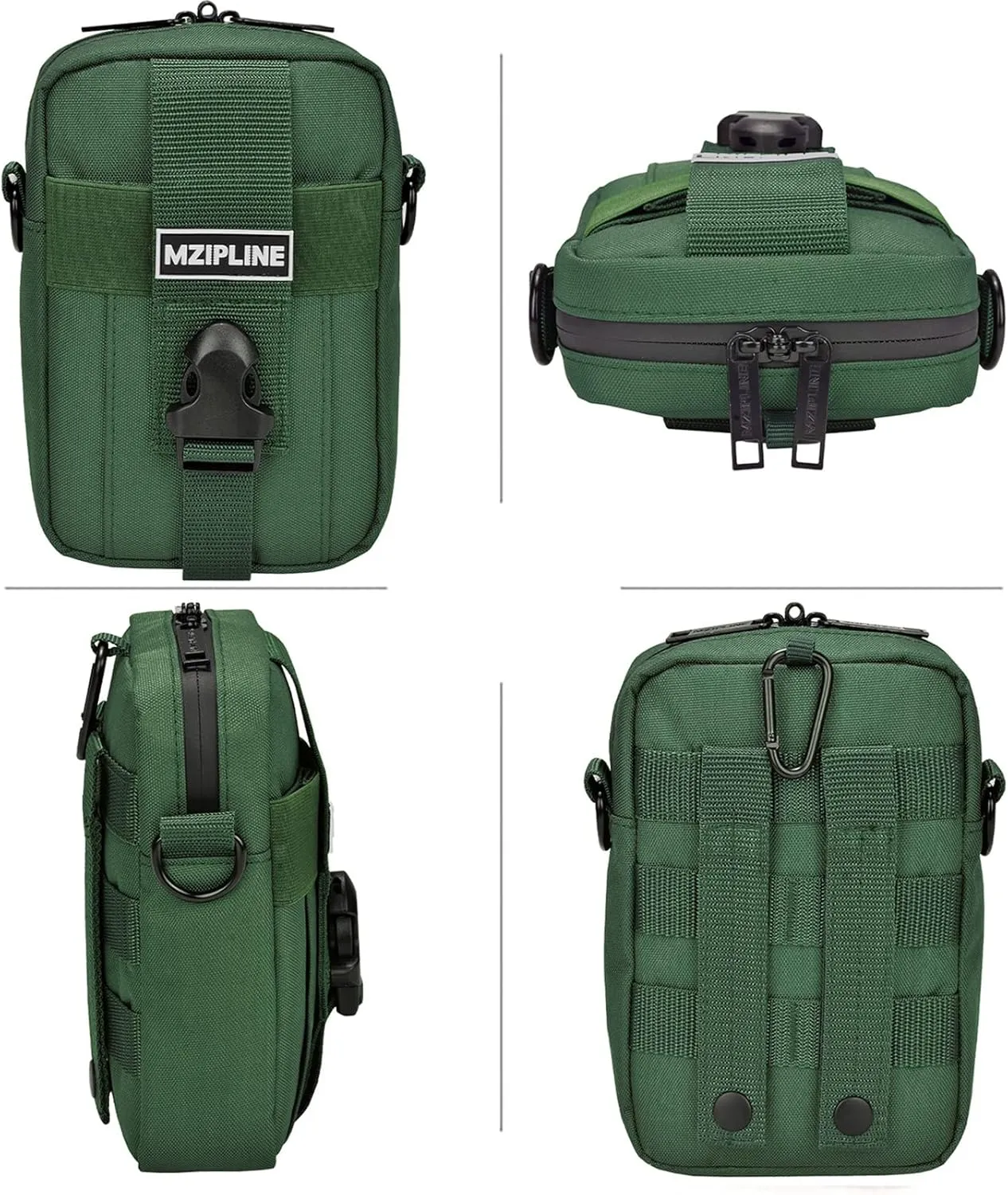 Small Tactical Package Bag -Smell Proof - Crossbody Sling Shoulder Bags with Carbon Lining for Man