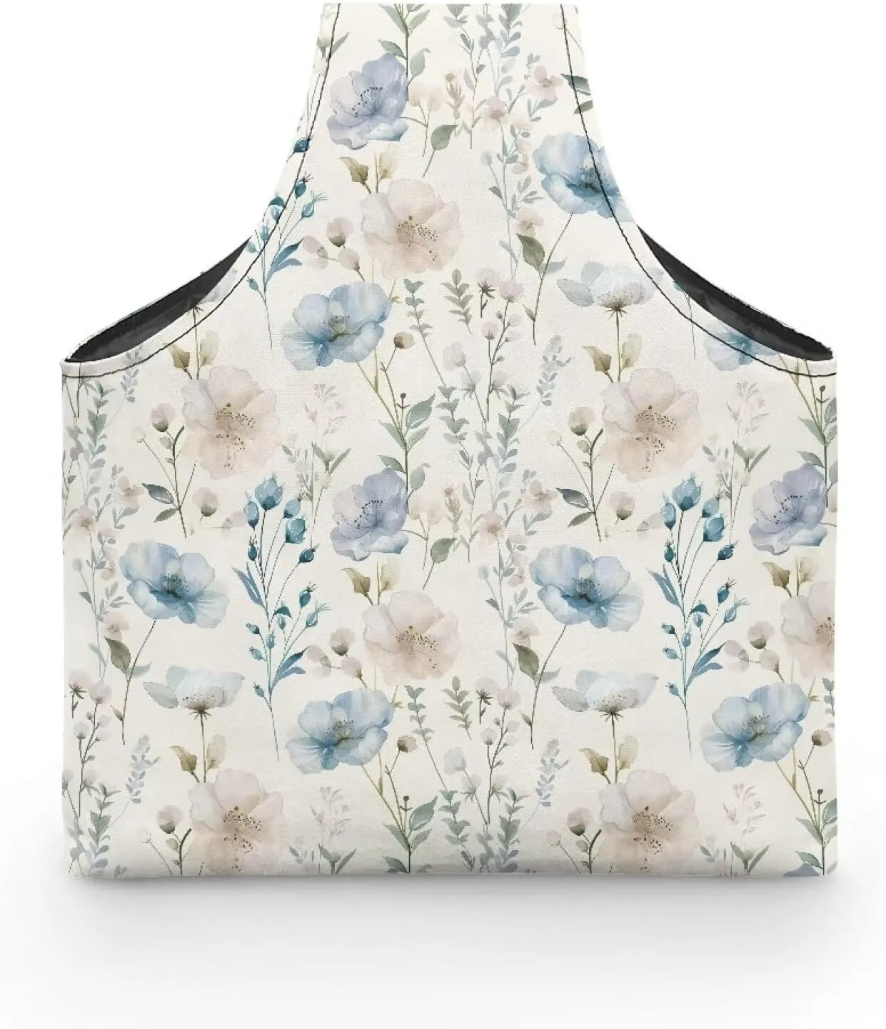 Snilety Retro Flower Knitting Tote Bag, Travel Project Wrist Bag for Knitting Needles(14inches), Yarn and Crochet Supplies, Lightweight, Perfect Size for Knitting on The Go
