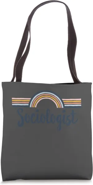 Sociologist boho Rainbow, Cool Matching Sociologist Team Tote Bag