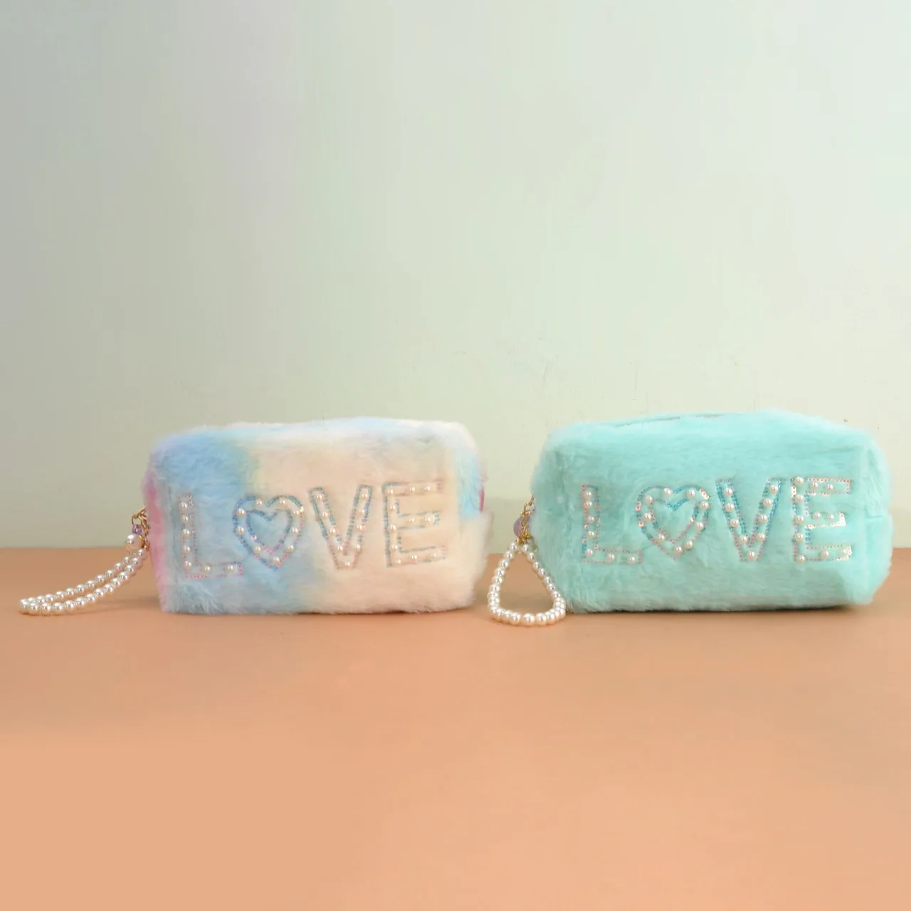 Soft Fur Travel Makeup Pouch