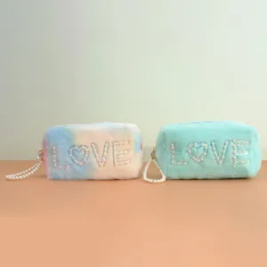 Soft Fur Travel Makeup Pouch