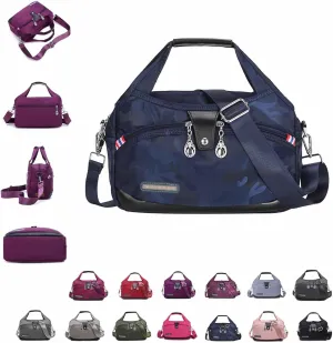 Soft Side Lightweight Underseat Tote Bag,2025 New Blaciokamith Multi-pocket Fashion Waterproof Handbag Crossbody