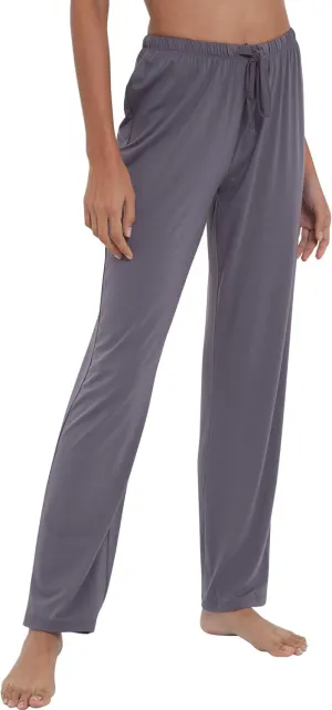Soft Viscose Pajama Pants for Women, Comfy Lounge Sleep Pants Pj Bottoms Drawstring Sleepwear
