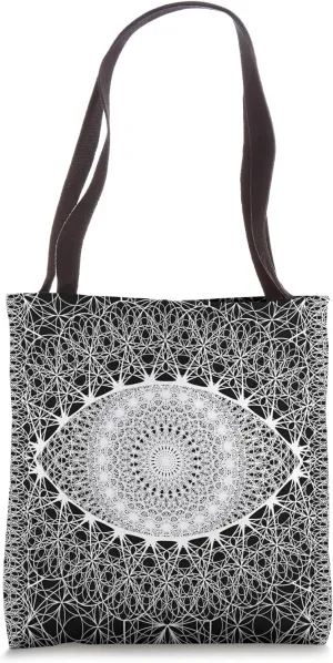 Spiritual Hippie Boho Sacred Geometry Mystic Flower Of Life Tote Bag