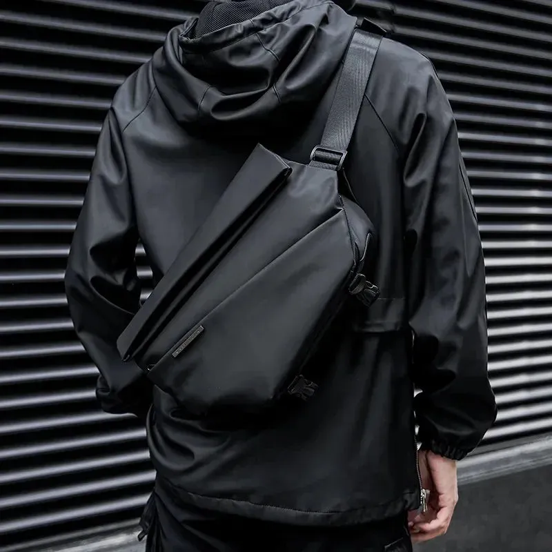 Sport with Waterproof Shoulder Black Magnetic Bag, Fashion for Bag Crossbody Men Reliable delivery Buckle, Bag Travel Sling Premium Exclusive offerings