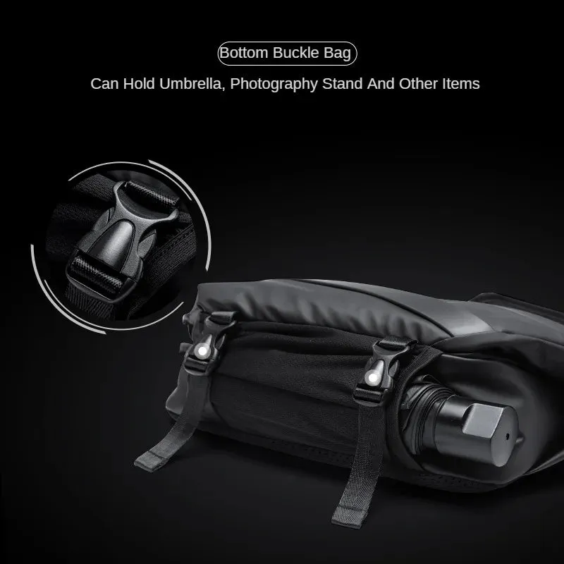 Sport with Waterproof Shoulder Black Magnetic Bag, Fashion for Bag Crossbody Men Reliable delivery Buckle, Bag Travel Sling Premium Exclusive offerings
