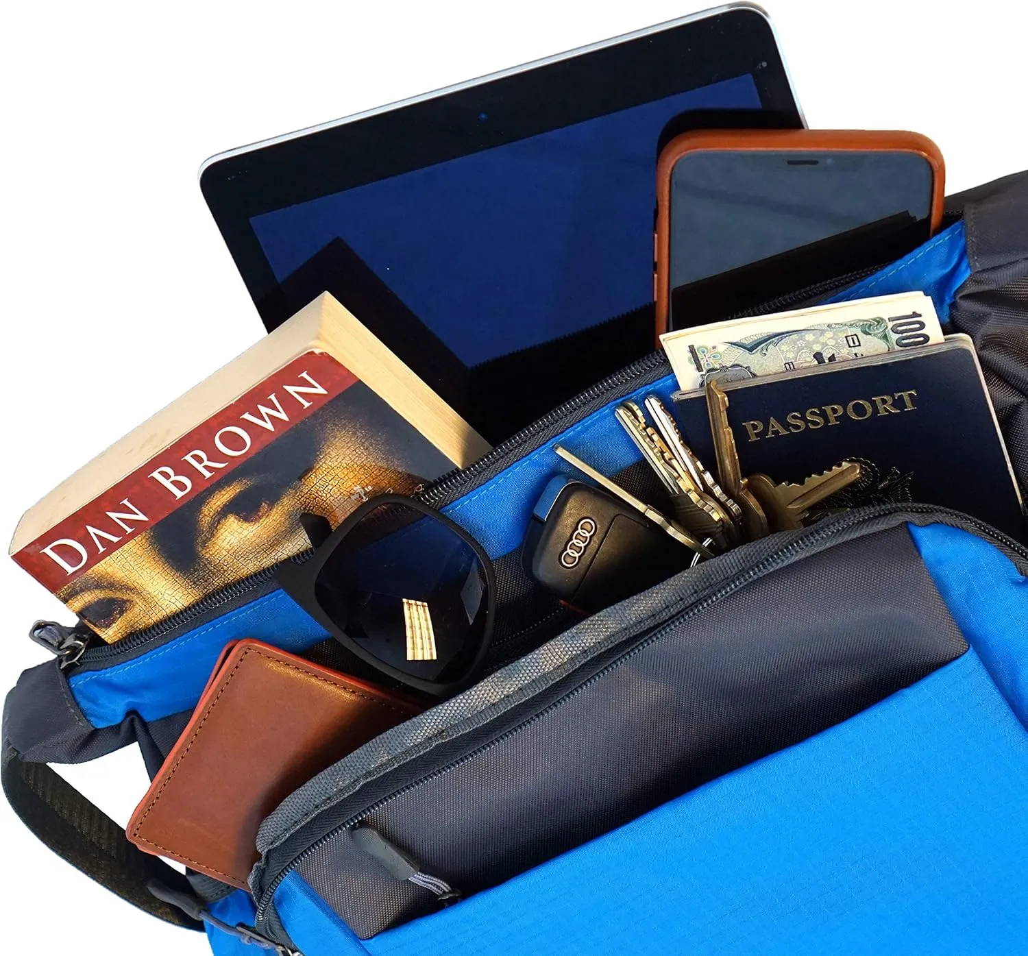 Sporty Crossbody Bag, Water Resistant Shoulder Bag Purse, Travel Bag
