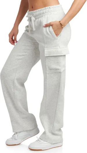Spyder Women's Cargo Sweatpants - Cozy Fleece Joggers for Women with Adjustable Drawstring Waist and Pockets (Sizes: S-XL)