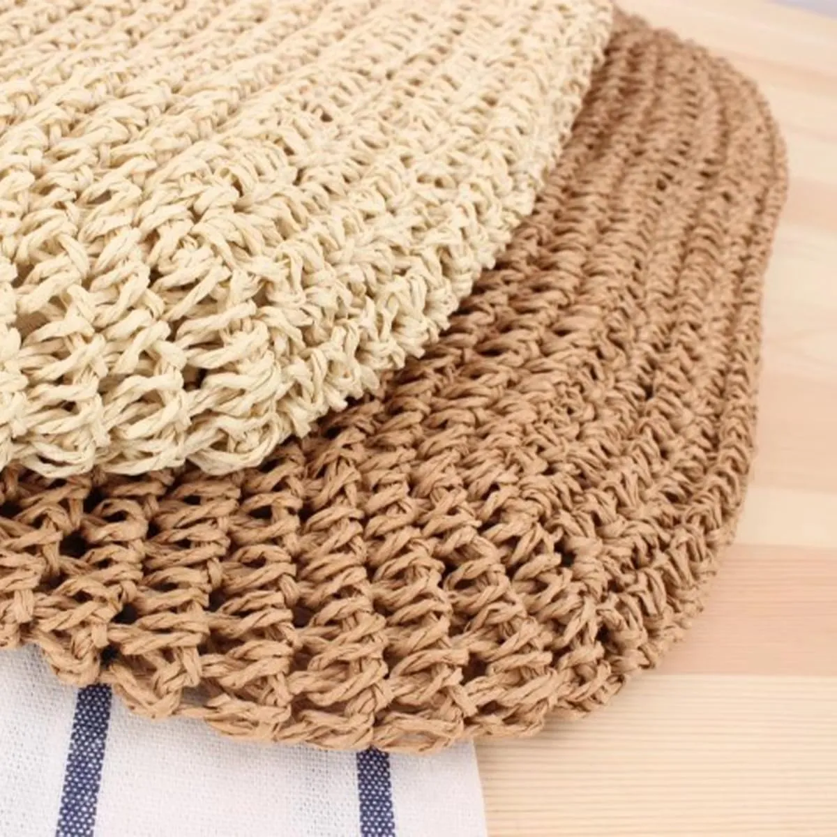 Straw Travel Beach Tote Bag for Women Large Woven Foldable Shoulder Handbags Purse for Summer Vacation