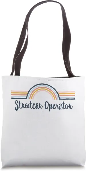 Streetcar Operator boho Rainbow, Matching Streetcar Operator Tote Bag
