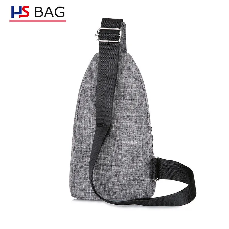 Style Large Capacity Fleece In One Men's Chest Bags