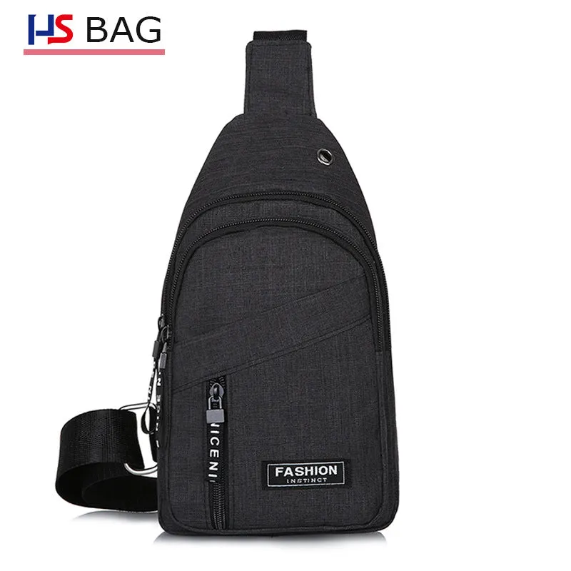 Style Large Capacity Fleece In One Men's Chest Bags