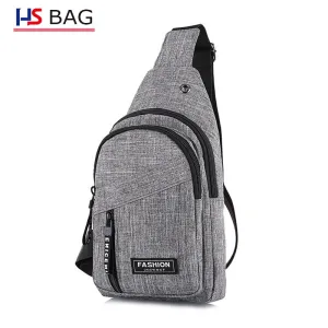 Style Large Capacity Fleece In One Men's Chest Bags