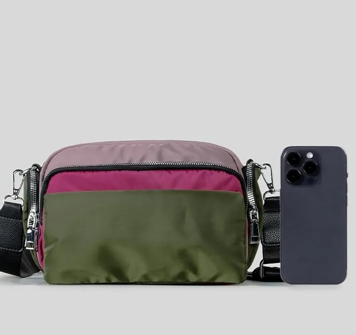 Stylish Nylon Crossbody Bag for Women Waterproof Shoulder Bag with Adjustable Wide Strap Camer Sports bag Purses 2025